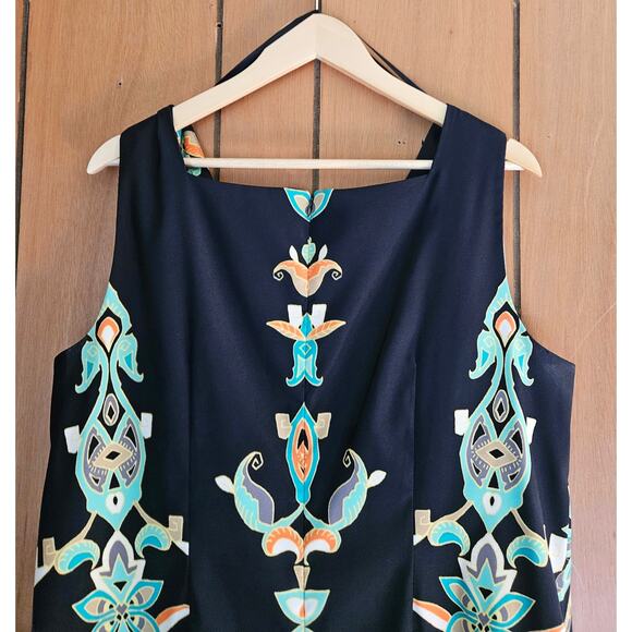 Kim Women Size 20 Sheath Dress Floral Kim Rogers Plus - Picture 7 of 10